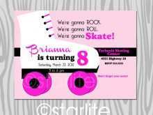 18 Online Roller Skating Birthday Party Invitation Template Photo by Roller Skating Birthday Party Invitation Template