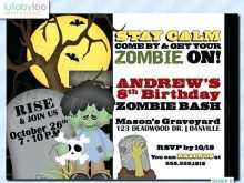 18 Report Free Zombie Birthday Party Invitation Template With Stunning Design by Free Zombie Birthday Party Invitation Template