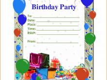 19 Standard Word Birthday Invitation Template in Photoshop for Word Birthday Invitation Template