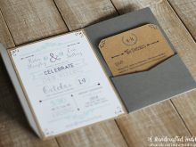 20 Adding Kraft Paper Wedding Invitation Template in Photoshop with Kraft Paper Wedding Invitation Template
