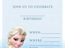 20 Blank Frozen Birthday Invitation Template Layouts for Frozen Birthday Invitation Template