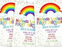 20 Blank Rainbow Party Invitation Template in Photoshop for Rainbow Party Invitation Template