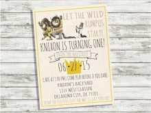 20 Online Where The Wild Things Are Birthday Invitation Template Maker by Where The Wild Things Are Birthday Invitation Template