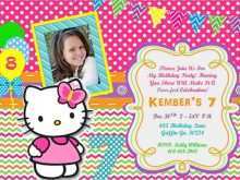 20 Printable 7Th Birthday Invitation Template Hello Kitty Layouts for 7Th Birthday Invitation Template Hello Kitty