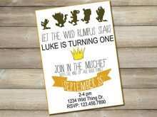 Where The Wild Things Are Birthday Invitation Template