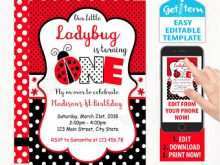 21 Free Printable Blank Ladybug Invitation Template Layouts for Blank Ladybug Invitation Template