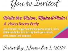 21 Free Vision Board Party Invitation Template Layouts with Vision Board Party Invitation Template