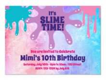 21 The Best Slime Party Invitation Template Maker for Slime Party Invitation Template