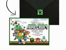 23 Blank Minecraft Party Invitation Template Now with Minecraft Party Invitation Template