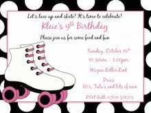 23 Blank Roller Skating Birthday Party Invitation Template Layouts by Roller Skating Birthday Party Invitation Template