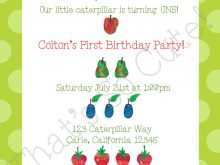 23 Creative Very Hungry Caterpillar Birthday Invitation Template for Ms Word with Very Hungry Caterpillar Birthday Invitation Template