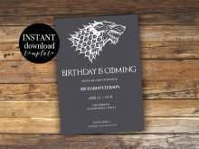 23 Format Game Of Thrones Birthday Invitation Template in Word for Game Of Thrones Birthday Invitation Template