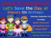 24 Customize Birthday Invitation Template Superhero for Ms Word with Birthday Invitation Template Superhero