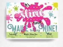 24 How To Create Slime Party Invitation Template in Word with Slime Party Invitation Template