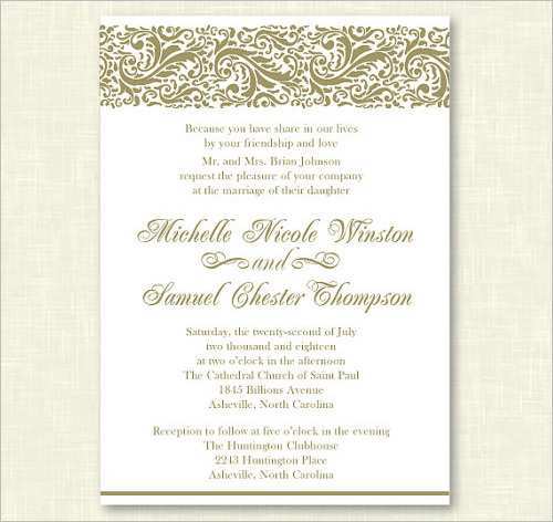 24 How To Create The Example Of Formal Invitation Card in Photoshop by The Example Of Formal Invitation Card