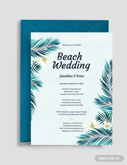 24 Online Beach Party Invitation Template for Ms Word for Beach Party Invitation Template
