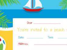 24 Online Beach Party Invitation Template for Ms Word for Beach Party Invitation Template