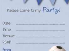 24 Standard Football Party Invitation Template in Word for Football Party Invitation Template