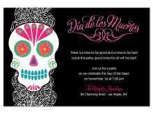 24 Visiting Day Of The Dead Party Invitation Template Templates for Day Of The Dead Party Invitation Template
