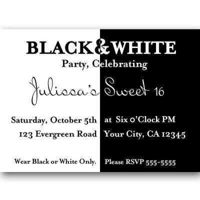 25 Best Birthday Invitation Template Black And White Formating by Birthday Invitation Template Black And White