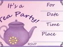 25 Format Blank Tea Party Invitation Template With Stunning Design with Blank Tea Party Invitation Template