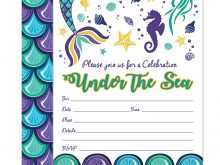 25 The Best Under The Sea Party Invitation Template Templates with Under The Sea Party Invitation Template