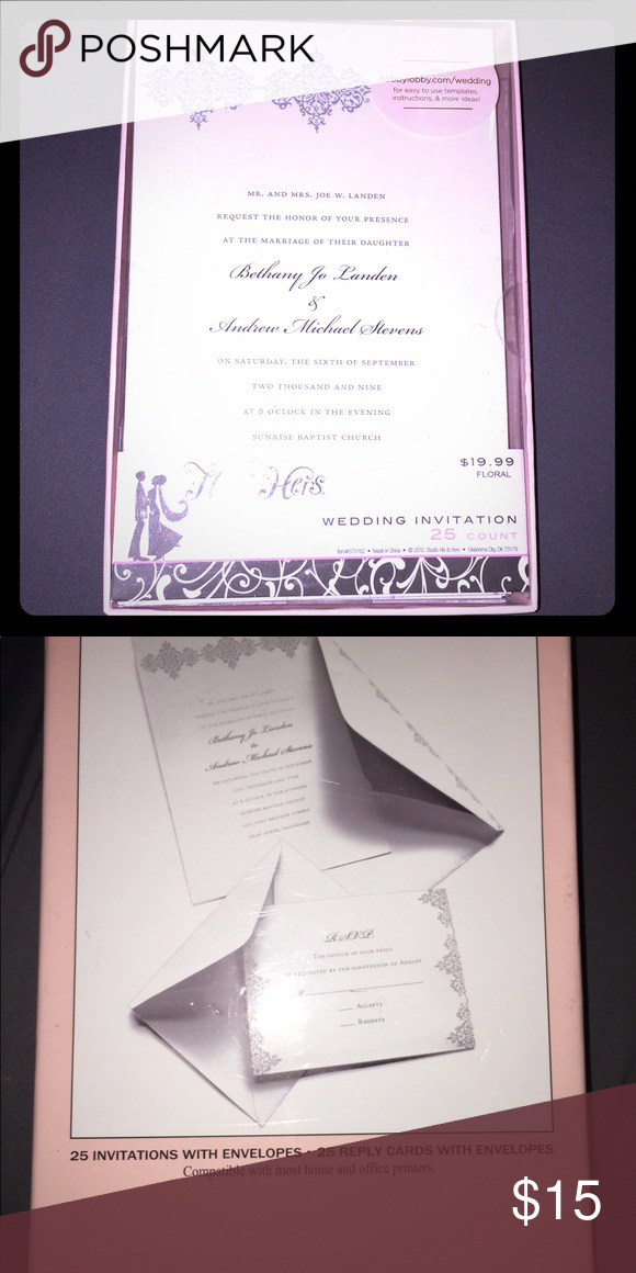 Hobby Lobby Wedding Invitation Template Instructions Cards Design Templates