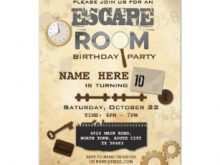 26 Creating Escape Room Birthday Invitation Template Free in Word for Escape Room Birthday Invitation Template Free