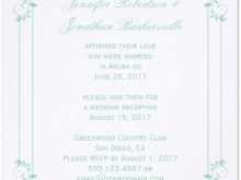 26 Creating Wedding Reception Invitation Examples With Stunning Design with Wedding Reception Invitation Examples