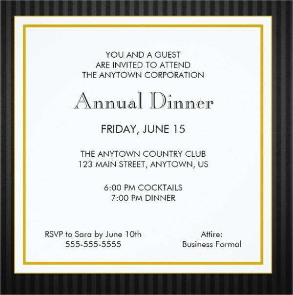 26 Free Printable Formal Dinner Invitation Template Photo by Formal Dinner Invitation Template