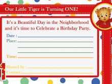 26 How To Create Daniel Tiger Birthday Invitation Template Photo by Daniel Tiger Birthday Invitation Template