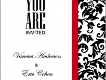 26 Online Wedding Invitation Templates Red And White in Word by Wedding Invitation Templates Red And White