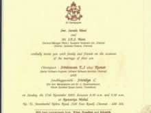 Marriage Invitation Format Kerala