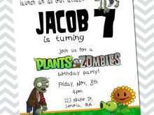 27 Customize Plants Vs Zombies Party Invitation Template for Ms Word for Plants Vs Zombies Party Invitation Template
