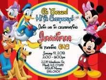 27 Format Mickey Mouse Birthday Invitation Template Formating with Mickey Mouse Birthday Invitation Template
