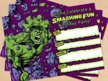 27 How To Create Hulk Birthday Invitation Template in Word with Hulk Birthday Invitation Template