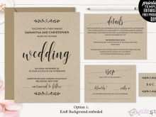 27 Online Kraft Paper Wedding Invitation Template For Free with Kraft Paper Wedding Invitation Template
