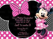 Minnie Mouse Blank Invitation Template