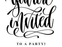 28 Format Party Invitation Templates Black And White for Ms Word by Party Invitation Templates Black And White
