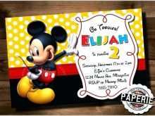Mickey Mouse Party Invitation Template