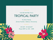 28 Printable Tropical Party Invitation Template Photo by Tropical Party Invitation Template