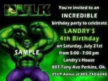 28 The Best Hulk Birthday Invitation Template Now with Hulk Birthday Invitation Template