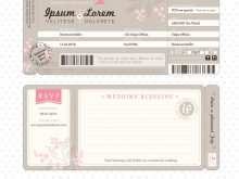 28 The Best Wedding Invitation Template Ticket in Photoshop by Wedding Invitation Template Ticket