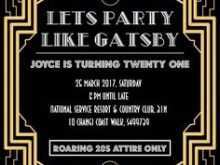 29 Create Blank Great Gatsby Invitation Template for Ms Word for Blank Great Gatsby Invitation Template