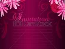 29 Format Floral Blank Invitation Template Photo for Floral Blank Invitation Template