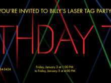 29 Format Laser Tag Birthday Invitation Template Templates with Laser Tag Birthday Invitation Template