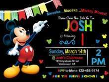 29 Free Mickey Mouse Party Invitation Template Layouts for Mickey Mouse Party Invitation Template