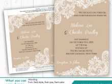 30 Customize Wedding Invitation Template Lace in Word for Wedding Invitation Template Lace