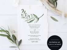 30 The Best Eucalyptus Wedding Invitation Template for Ms Word for Eucalyptus Wedding Invitation Template