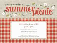 Blank Picnic Invitation Template